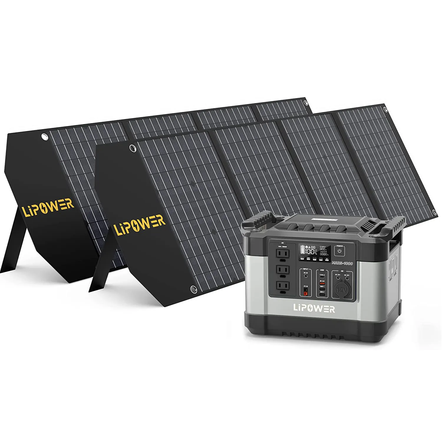 Mini centrale électrique portable 1000W batterie Lithium-ion onde sinusoïdale pure 1000w générateur solaire avec PD Type C batterie externe pour ordinateur portable