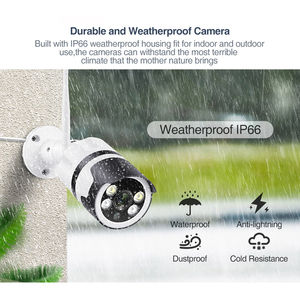 Techage Outdoor Waterproof IP Two Way Audio CCTV Wireless <strong>Camera</strong> 5MP Wifi <strong>Camera</strong> with TF Card