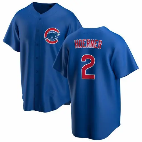 Maillot de béisbol con costuras para mujer, Jersey de béisbol con bordado de Top de Chicago Cub #2 Nico Hoerner #7 Yan Gomes, 2023