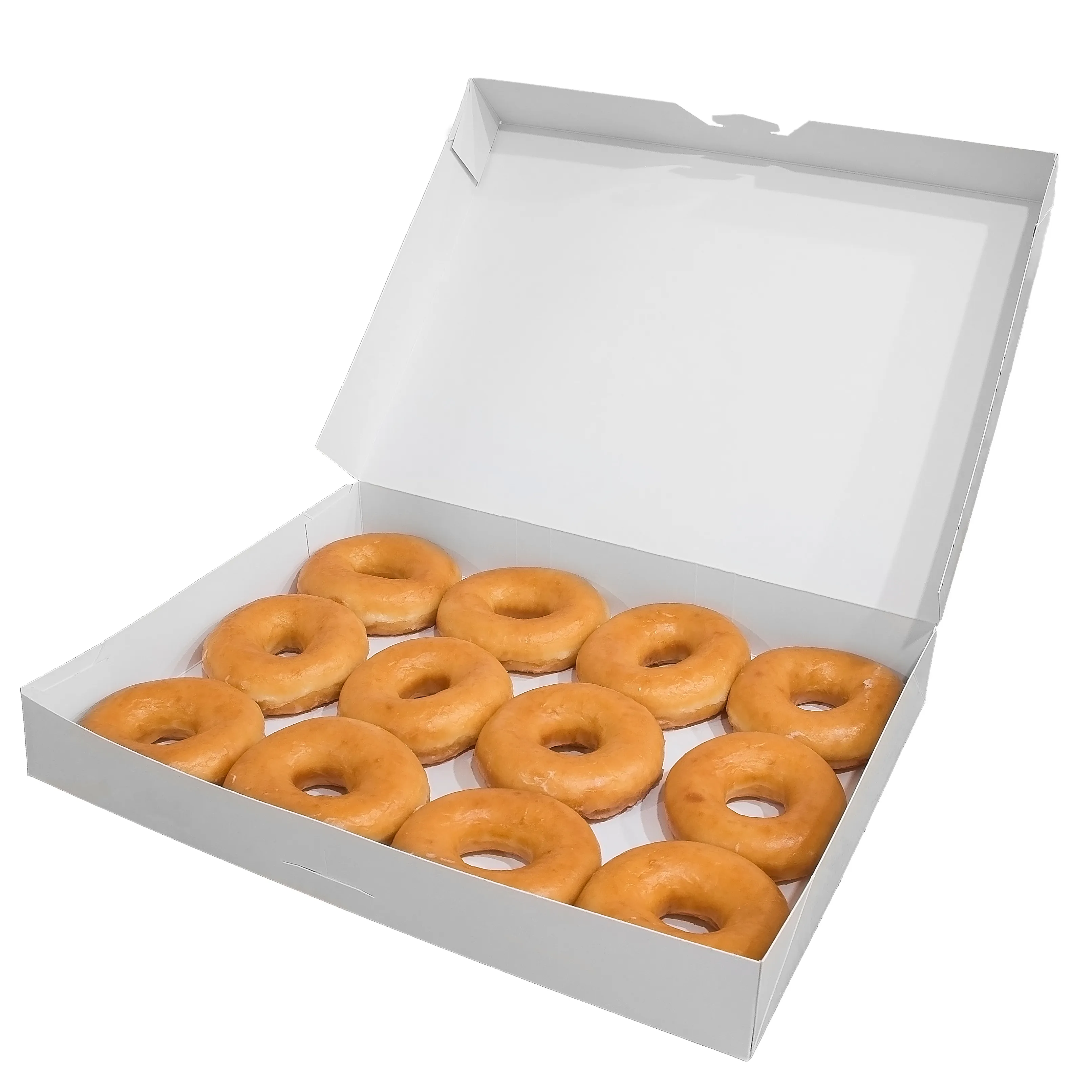주문 마분지 상자 도넛을 위한 물결 모양 인쇄된 접히는 비행기 종이 우편함