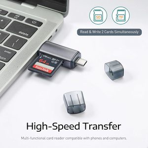 3-in-1 Aluminum Alloy USB C SD <strong>Card</strong> Reader Multi-Function External for Mobile Phone/<strong>Computer</strong>/<strong>Camera</strong> Compatible with TF/SD <strong>Cards</strong> - Product Image 2