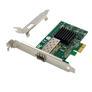 PCIe Intel muslimate Server porta Gigabit SFP singola schede di rete NIC 10/100/1000 Mbps per Server - Product Image 1