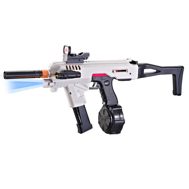 Repetidor MP17 Automático Eléctrico Unisex, Pistola de Juguete de Plástico Suave para Juego de Disparos, Juguetes de Bala Suave de Seguridad