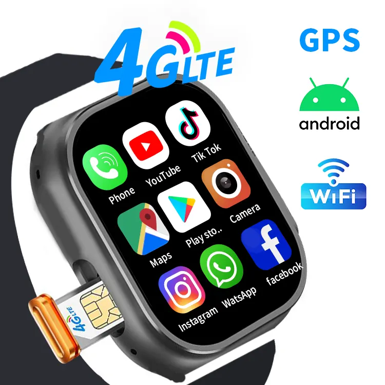 X8 4G Ultra Smart Watch serie 9 S8 Ultra 2023 App Download Gps Map Wifi 2G 3G Smart Watch Plug Card con fotocamera Smartwatch