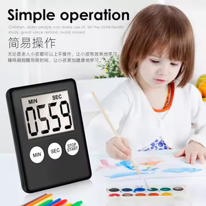 Schermo digitale LCD Super sottile Timer da cucina quadrato Count Up conto alla rovescia sveglia calamita orologio Temporizador - Product Image 3