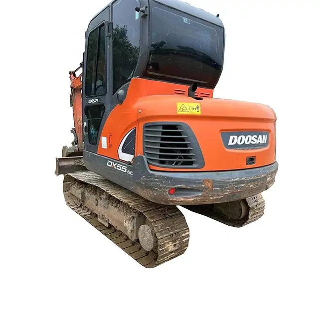 Alta calidad Doosan DX55 oruga hidráulica 5,5 toneladas pequeña excavadora de segunda mano Servicio postventa gratuito