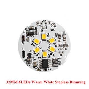 Placa PCB LED CCT blanca cálida de 32MM y 5V, placa de Panel de Control recargable con atenuador de Sensor táctil para base de soporte de pantalla de madera DIY - Product Image 3