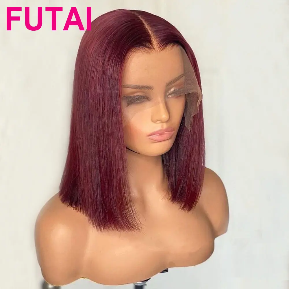 Barato Raw Brasileiro Curto Bob Perucas Peruca Dianteira Do Laço Do Cabelo Humano Atacado Osso Em Linha Reta Do Cabelo Humano Hd Lace Frontal Peruca Para A Mulher