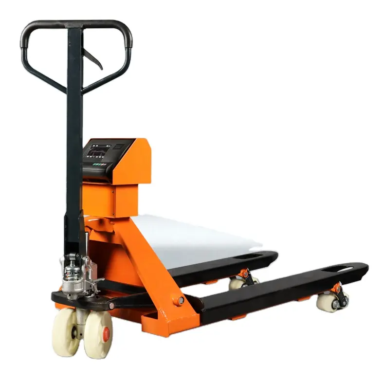 2t quy mô của nhãn hiệu thủy lực xe tải Pallet PU bánh xe của nhãn hiệu Pallet Jack xe tải với quy mô