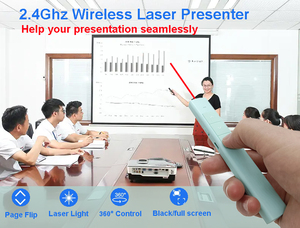 Puntatore Laser rosso ricaricabile per l'insegnamento del presentatore Wireless telecomando Powerpoint Clicker presentazione dell'ufficio remoto - Product Image 6