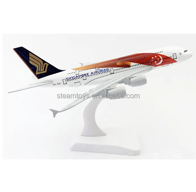 20Cm Sưu Tập Máy Bay Mô Hình Singapore Hãng Hàng Không A380 Diecast Máy Bay Airbus 380 Kim Loại Xe Cho Bán Nóng