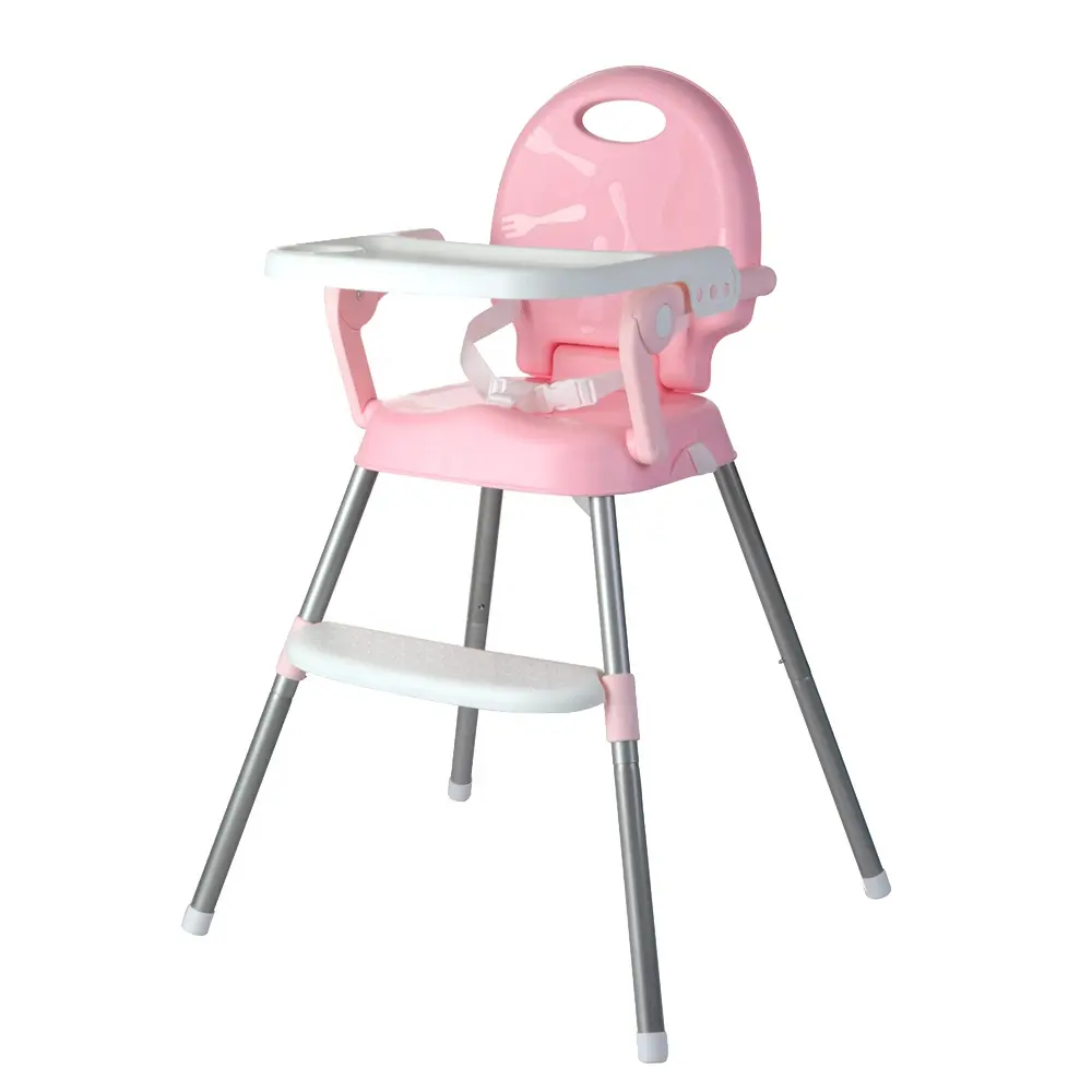 Produits chauds pour bébés chaise haute en plastique pour bébé rose vert bleu