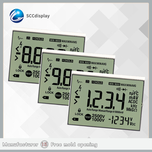 Display monocromatico ad alto contrasto a 7 segmenti TN positivo personalizzato SJXD158787C eccellente Smart Meter Display moduli LCD - Product Image 2