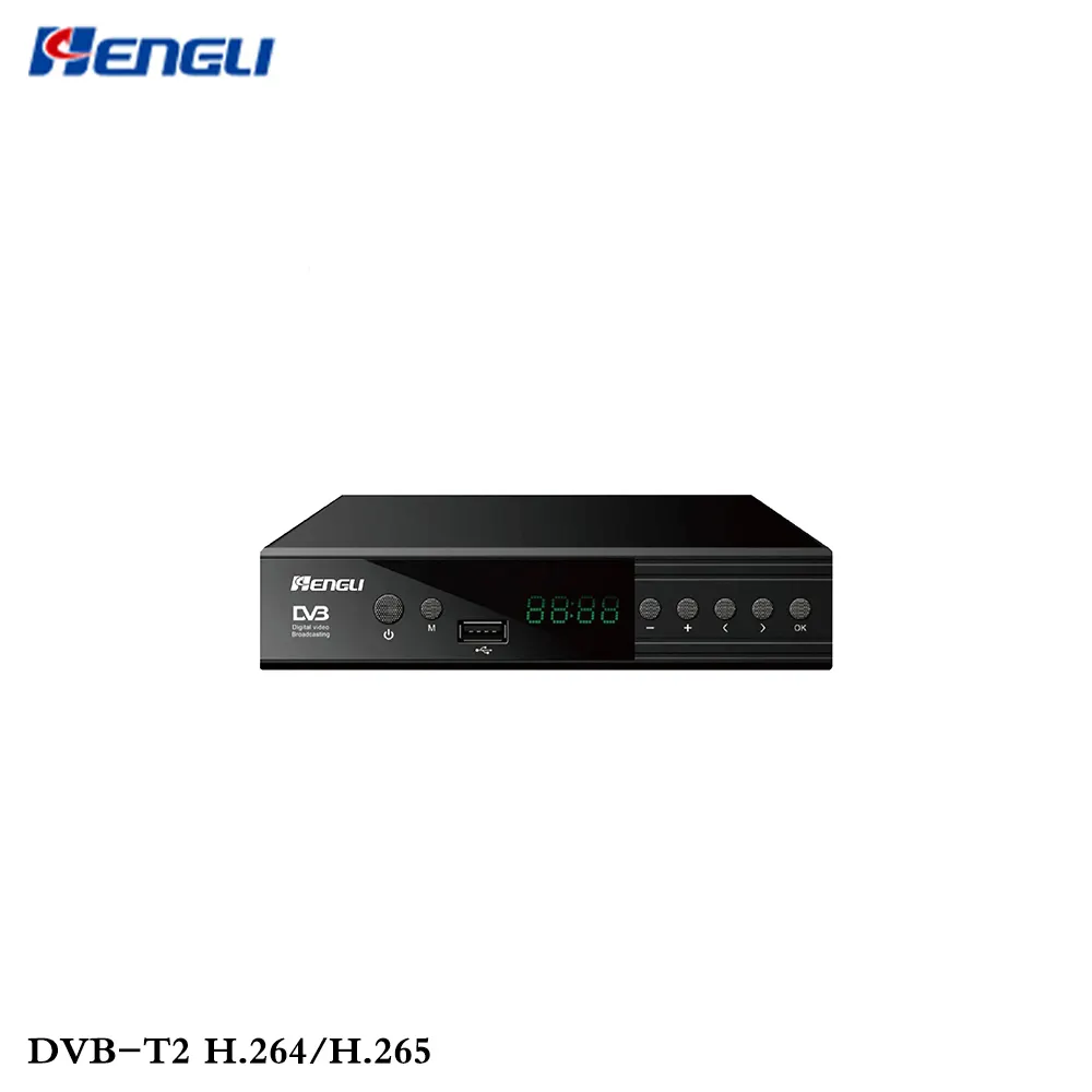 Settop kutusu tdt dvb t2 dijital TV reseptör alıcısı HD DVB T2 H.265/H.264 2k tv alıcısı