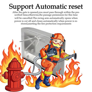RFID Card & riconoscimento del volto di controllo di accesso tornello ponte treppiede-sistema di barriera con patta - Product Image 4