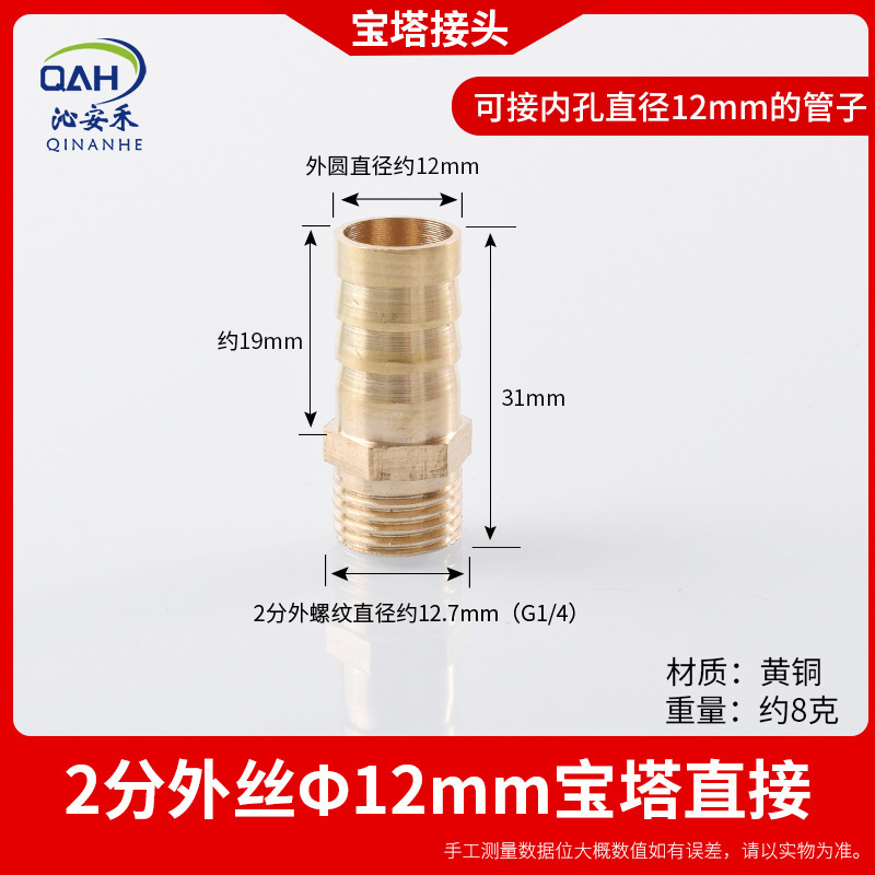 2 external wire insert 12mm pagoda