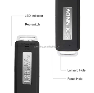 Mini grabadora de sonido USB portátil, grabadora de chat de Audio para llamadas de voz débil, grabadora de 8GB, grabadoras de voz de disco REC Digital - Product Image 5