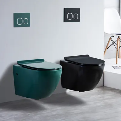 Buena venta de cerámica de pared colgaba wc baños de diseño moderno Baño de baño colgado en pared montura