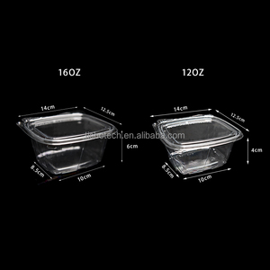 Tek kullanımlık PET temizle meyve kutuları salata kapları plastik tepsi kuru meyve ve sebze süpermarket kullanımı özel kabul. - Product Image 6