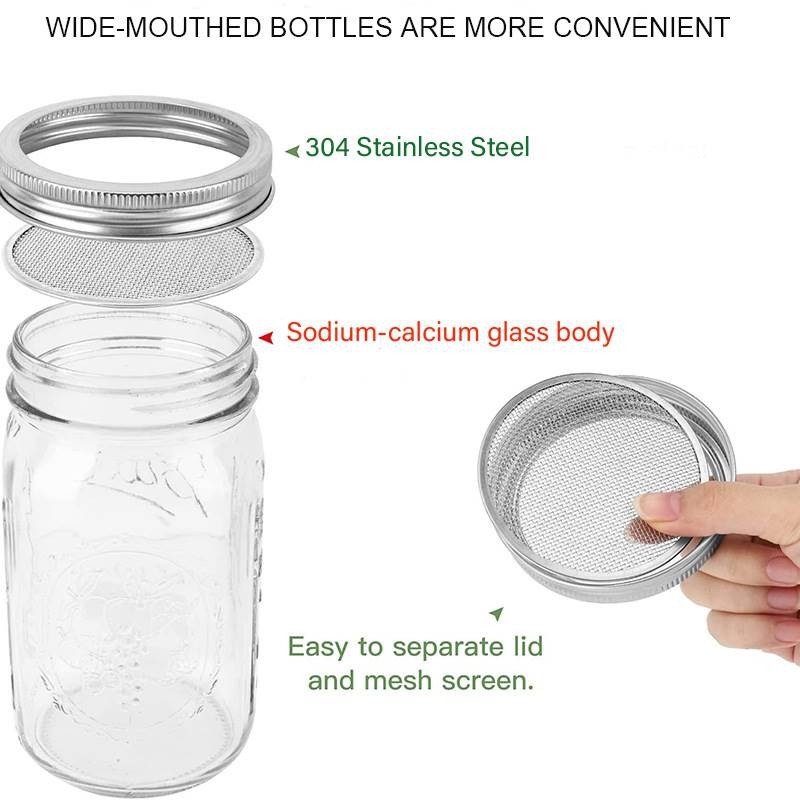 Boca estándar 32 oz + tapa; transparente