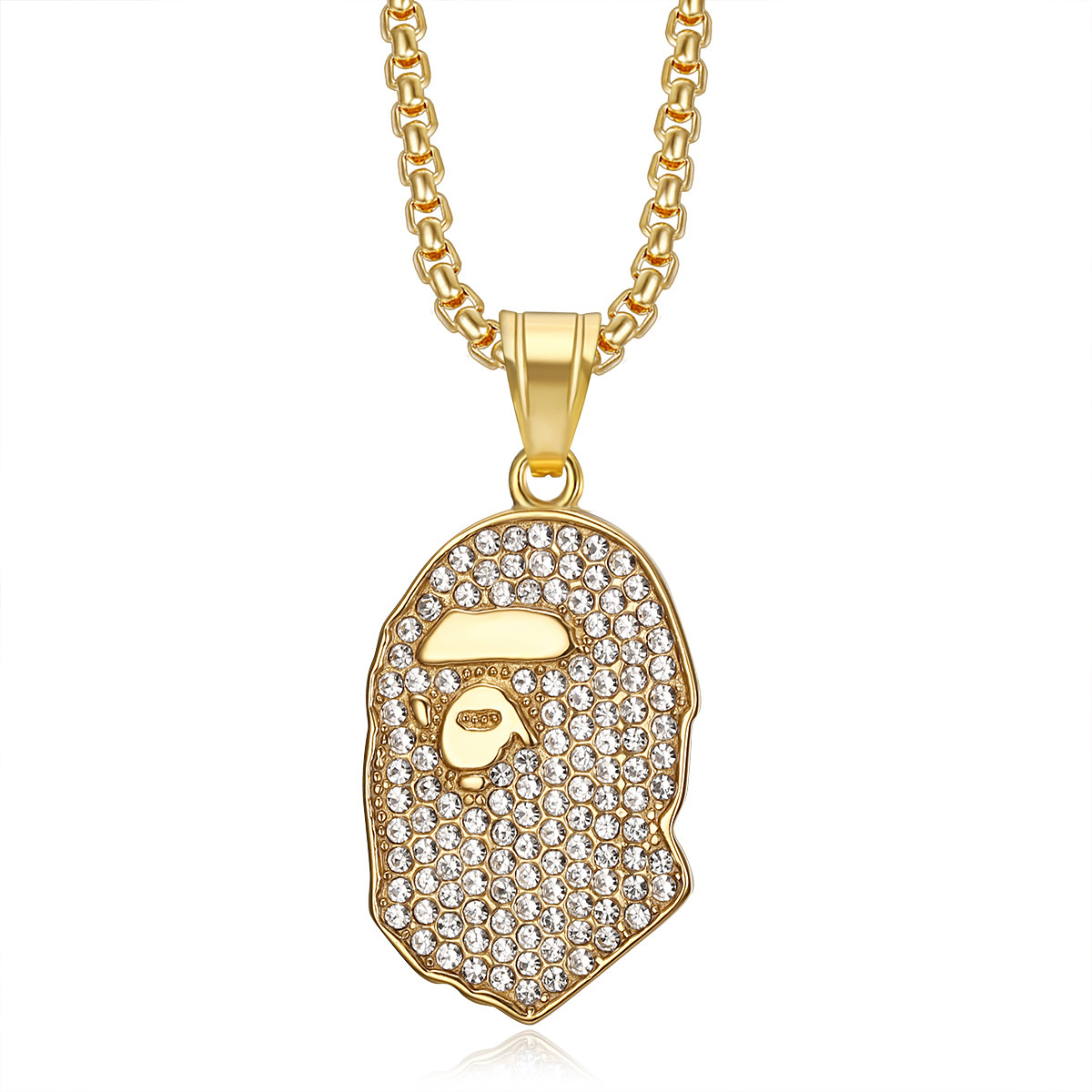 Gold Single Pendant Without Chain