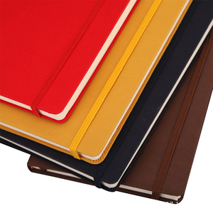 Wholesale A5 PU Leather Journal <strong>Notebook</strong> Customized <strong>Printing</strong> Logo Hardcover Style <strong>with</strong> <strong>Elastic</strong> Band and Thread Sewing Binding - Product Image 4
