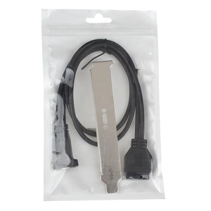 USB 3.1タイプC-IDC20P女性ヘッダーケーブル0.5m PVCジャック急速充電3AコンピュータPC用ケースバックパネル拡張