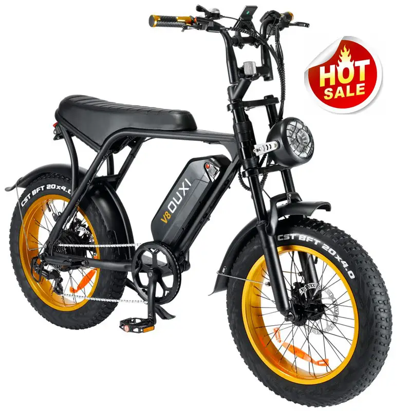 OUXI-Bicicleta Eléctrica V8 de montaña, llanta ancha de 1000W, 48v y 20 pulgadas, 750w, venta al por mayor