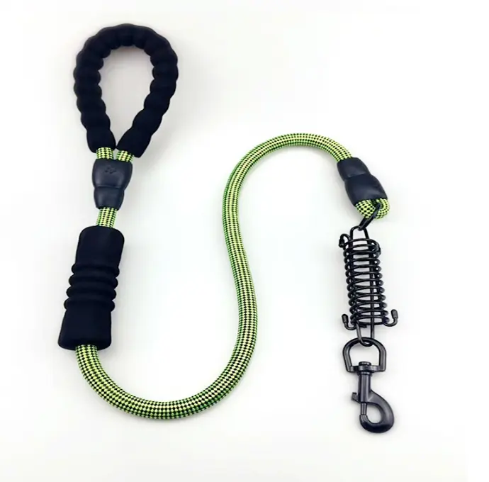 Fashion design High quality round rope adjustable PP dog leash for pet leash