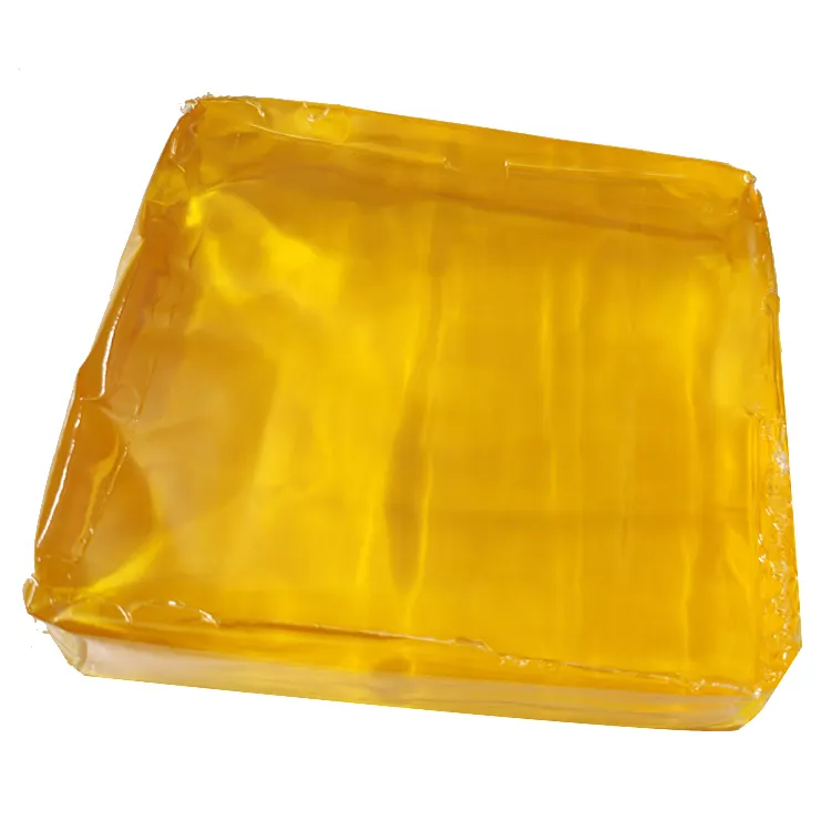 Bloques de pegamento de fusión en caliente de goma de alta viscosidad, adhesivo de unión de embalaje para cajas de papel, caja de regalo amarilla, embalaje de cartón