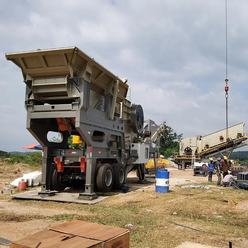 Kuarsa kerikil besi bijih tembaga Harga Rendah batu tetap penghancur batu ponsel