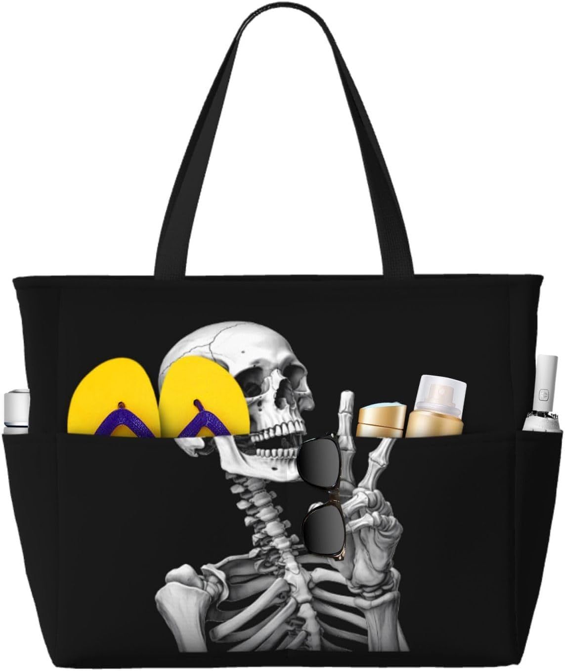 Rock and roll skull skeleton
