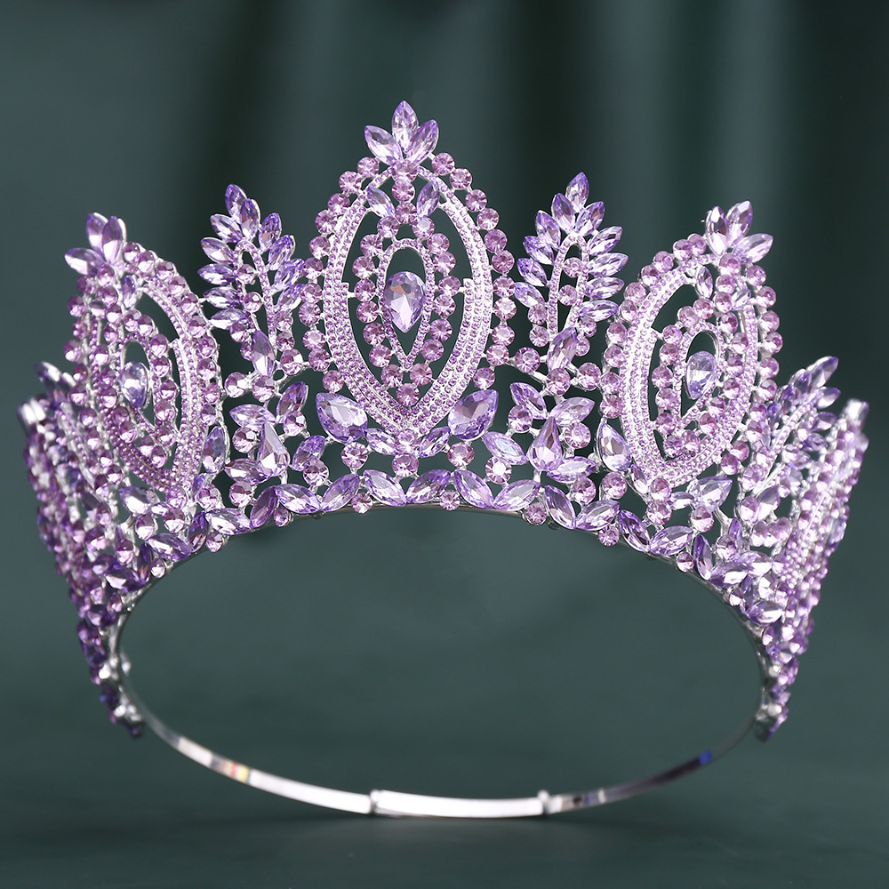 diamante lila lleno de plata