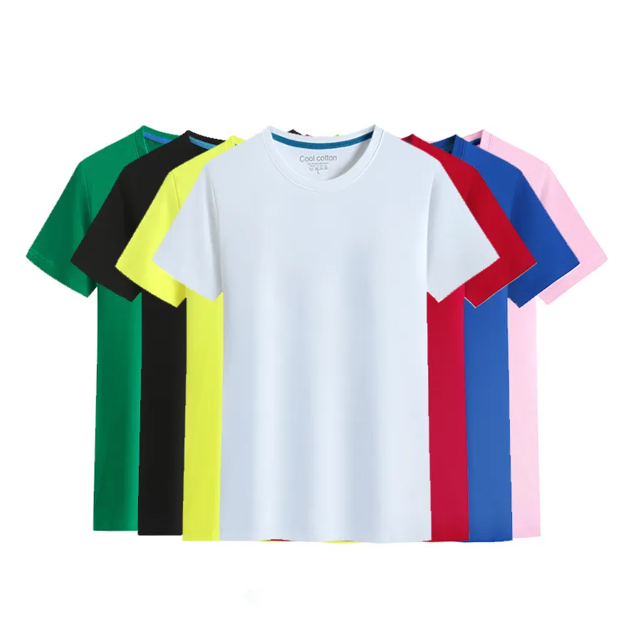 Camiseta de algodão masculina, impressão personalizada de alta qualidade, 100% branco, de combinação, venda no atacado, camiseta lisa, plus size
