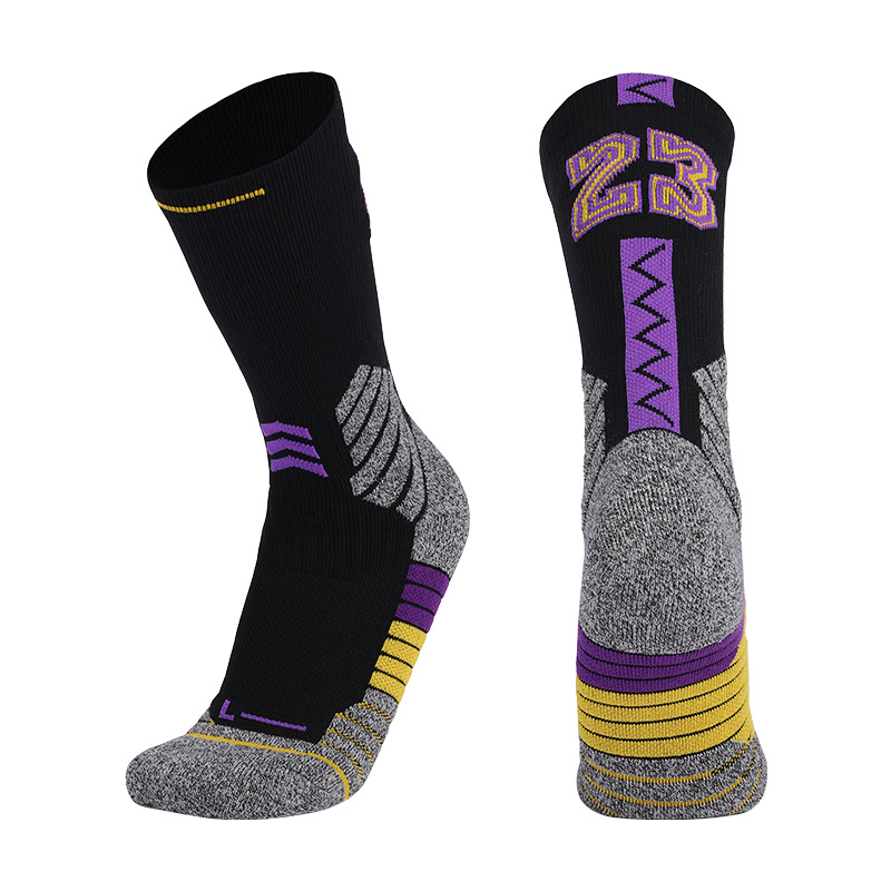 Lakers 23 negro y púrpura