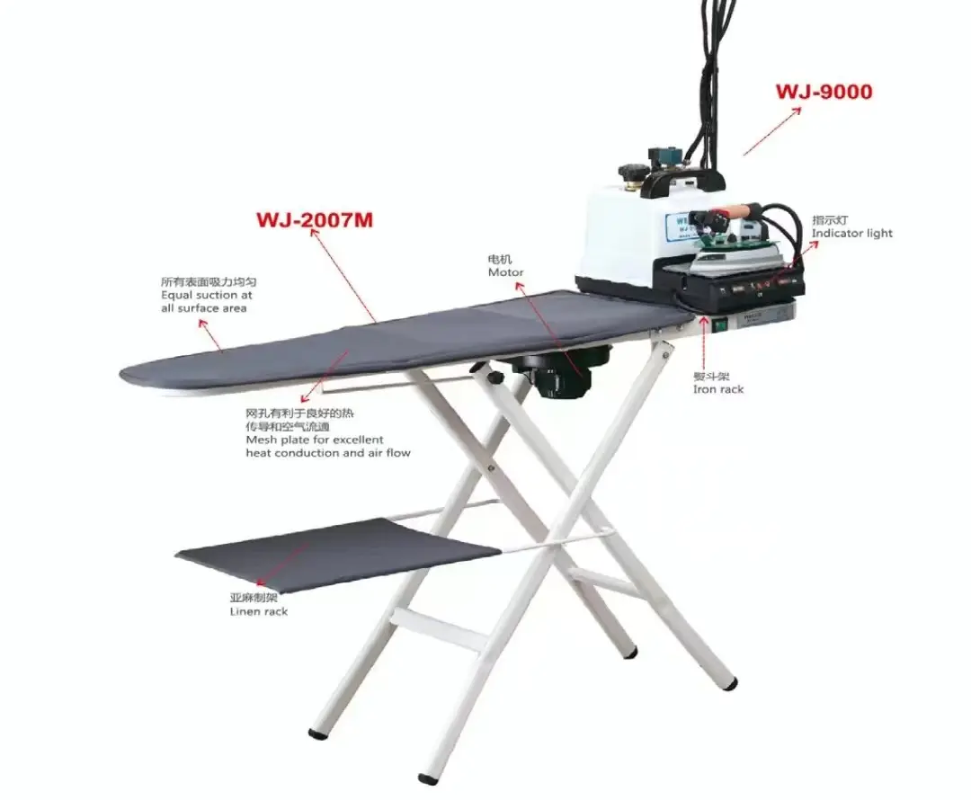 Промышленный паровой утюг HK -1801, гладильная машина, Электрический паровой утюг с гладильным столом