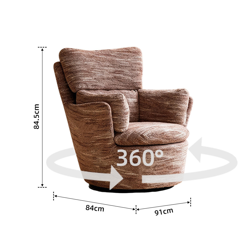 Brown single sofa chair