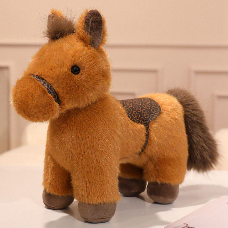 Style Anxin poney-marron debout