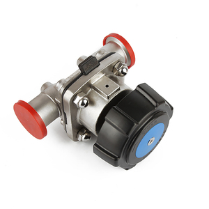 Válvula de <span class=keywords><strong>control</strong></span> de diafragma neumática SS304 SS316L de fábrica Válvulas de diafragma operadas manualmente DN25 DN40 - Product Image 4