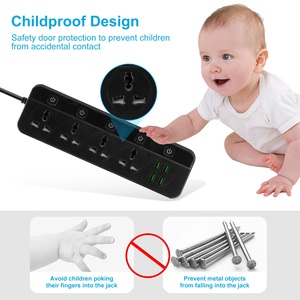 4 Way 4USB <strong>Extension</strong> Power <strong>Socket</strong> Universal Outlets <strong>Sockets</strong> Multifunction Power <strong>Socket</strong> - Product Image 6
