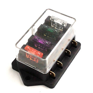 高级4路汽车叶片保险丝座盒12V 24v船用房车卡车配电块，带IP65防水 - Product Image 1