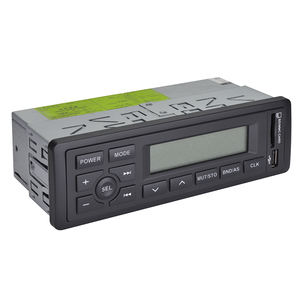 工厂挖掘机无线24v通用单Din车载立体声MP3/FM/<span class=keywords><strong>USB</strong></span>/Aux汽车音频播放器