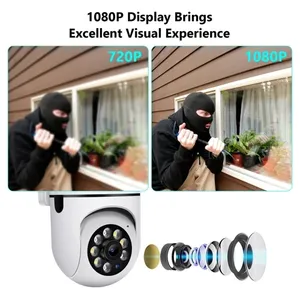 A7 1080P PTZ kamera 2MP WiFi kamera ev güvenlik kamerası gece görüş hareket algılama 2-Way ses 2.4GHZ VI365 App - Product Image 3