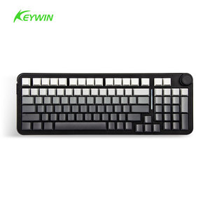 Keywin TK 98คีย์แบบไดนามิกคีย์บอร์ดเล่นเกมแบบกลไกไร้สาย RGB ทนต่อการสึกหรอคีย์บอร์ด PBT รูปแบบที่กำหนดเองพร้อมปุ่มปรับระดับเสียง - Product Image 1