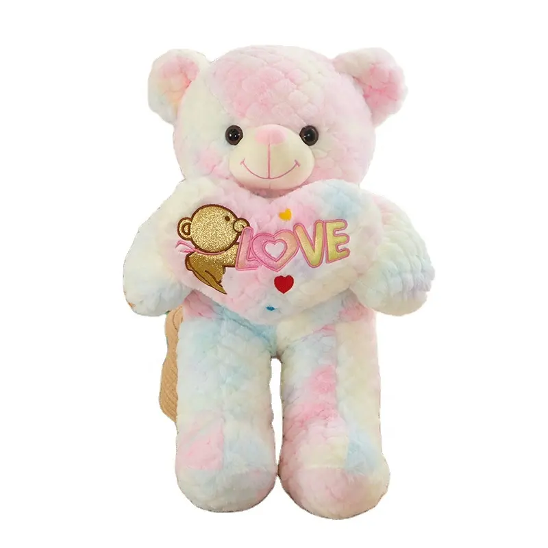 Greenmart Oem Odm San Valentín osos de peluche al por mayor amor corazón peluche oso de peluche para niña regalos
