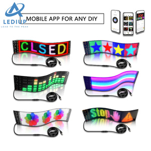 LEDIUP App-gesteuerte digitale Soft Flex-Bildschirm platine Bunte programmier bare Scrolling-LED-Text nachricht schilder Neuer Zustand - Product Image 6
