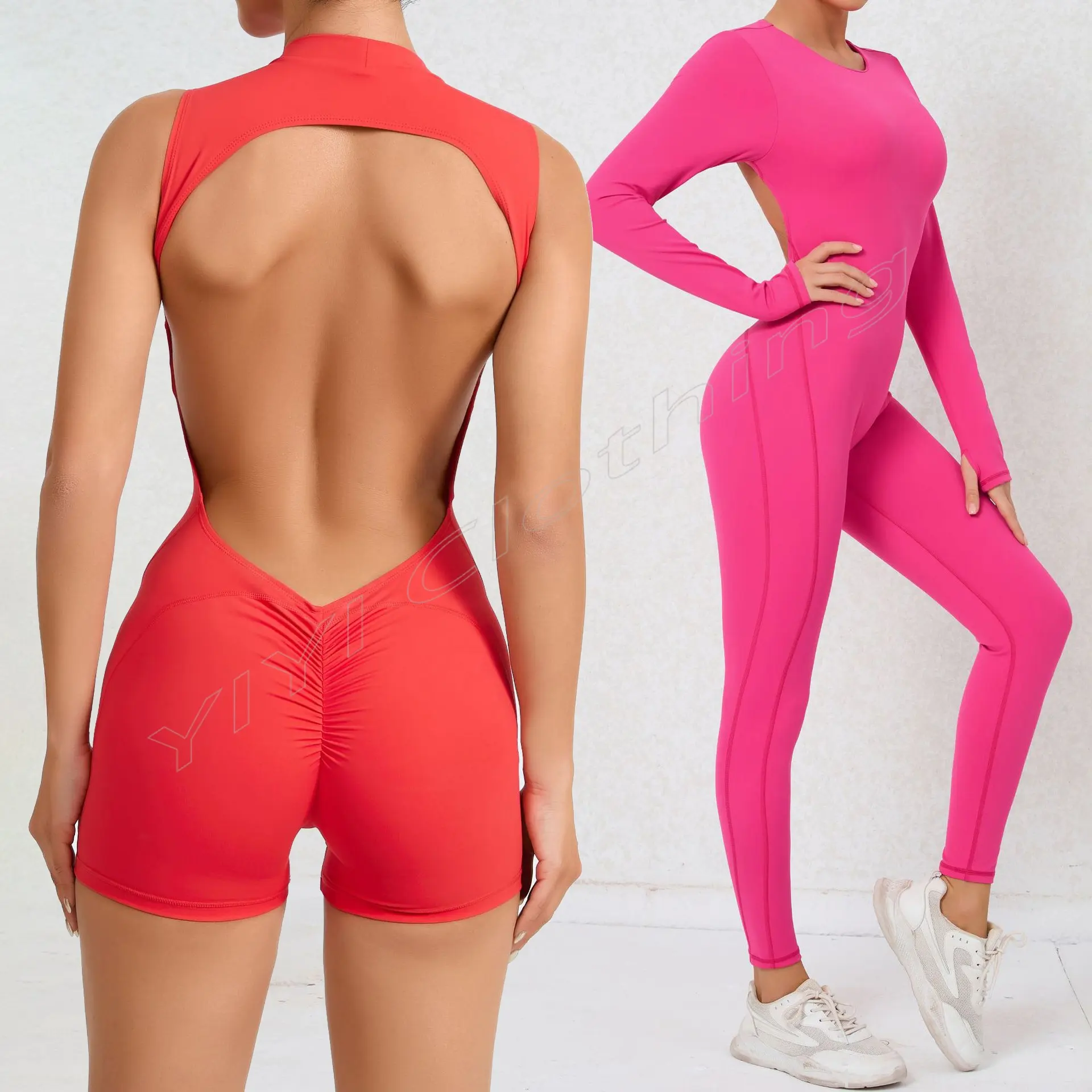 Dameskleding Voor Zomer Jumpsuits Sportkleding Gym Fitness Set Onesie Workout Yoga Sets Womens Yoga Wear Bodysuits Jumpsuits