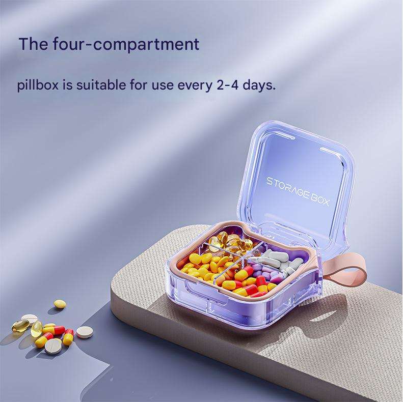 Quatre grilles bleu nuage violet