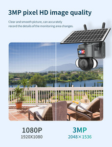 Cámara solar iluminación exterior CMOS Sensor PTZ detección de movimiento bala bidireccional Audio IP67 con lente de 3,6mm - Product Image 6