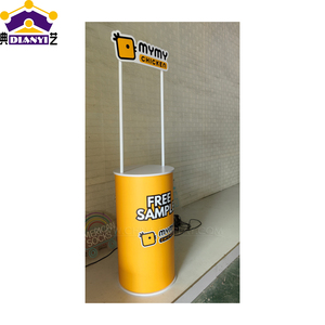 圆形折叠促销台定制设计户外展示商展耐用弹出式柜台 - Product Image 3